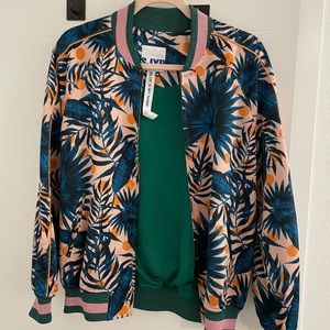 Floral bomber jacket